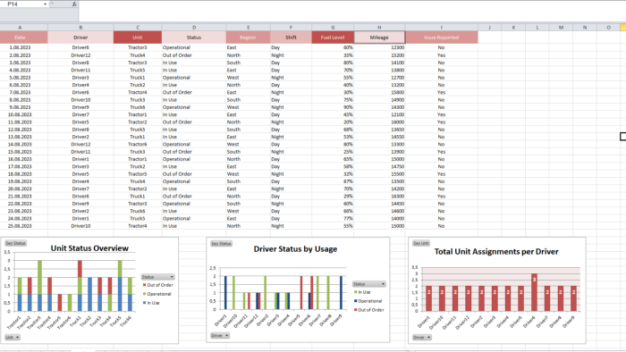 profesyonel Excel tabloları hazırlıyorum