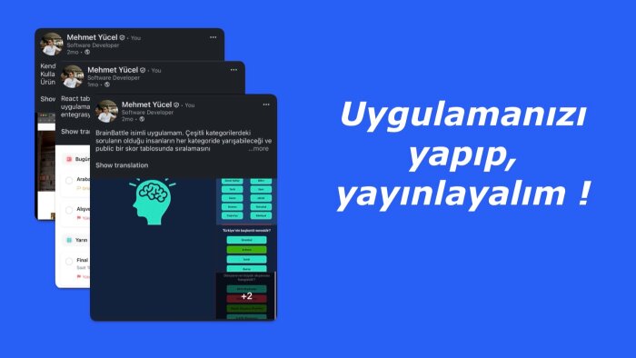 fikrinizi gerçekleştrimenize yardımcı oluyorum