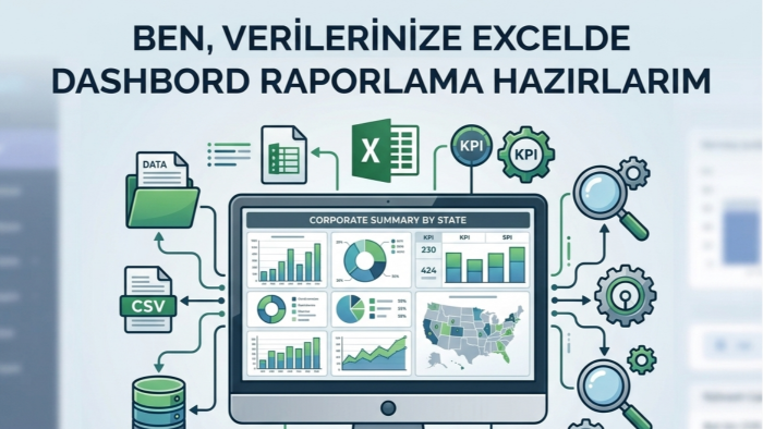 verilerinize excelde dashbord raporlama hazırlarım
