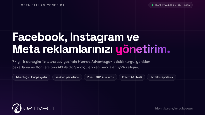 facebook, instagram ve meta reklamlarınızı yönetirim