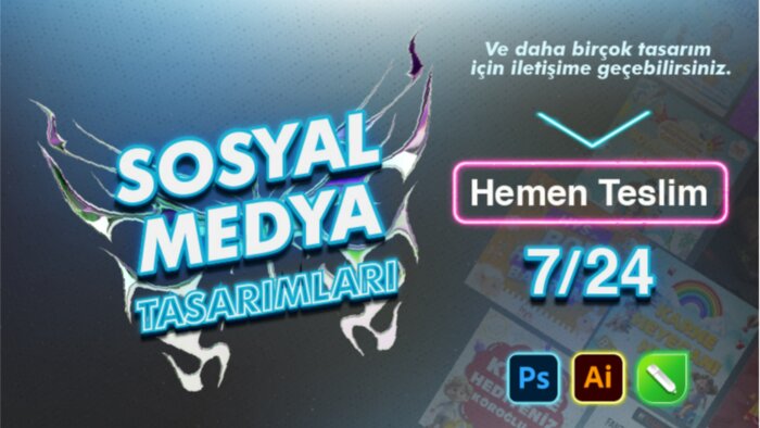 sosyal medya tasarımı yapıyorum