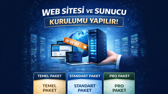profesyonel web sitesi ve sunucu kurulumu hizmeti veriyorum