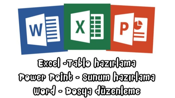 Excel, Word ve Power Point üzerinden temel işler yaparım