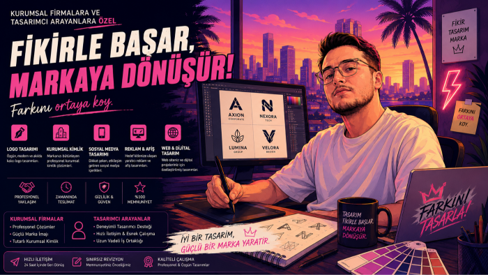 profosyonel ve markayı iyi tanımlayan logolar üretebilirim