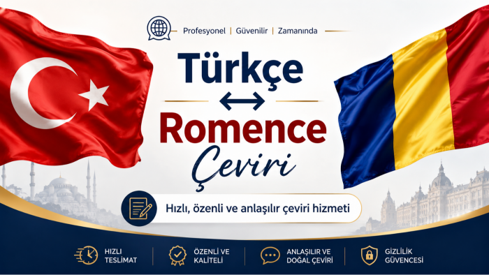 romence çevirilerinizi yapabilirim