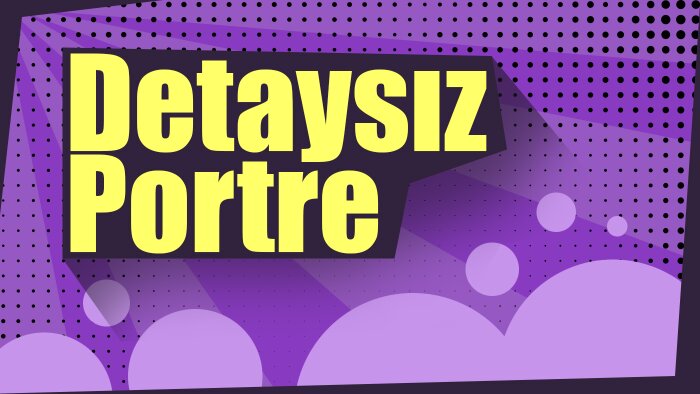 detay olmayan portre çizimi yapıyorum