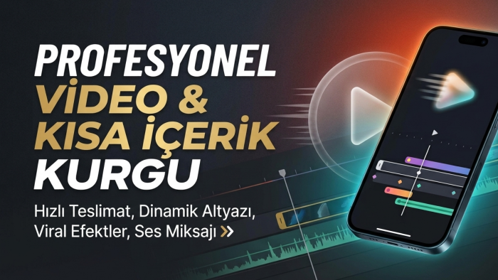 Reels, TikTok ve sosyal medya videoları hazırlarım