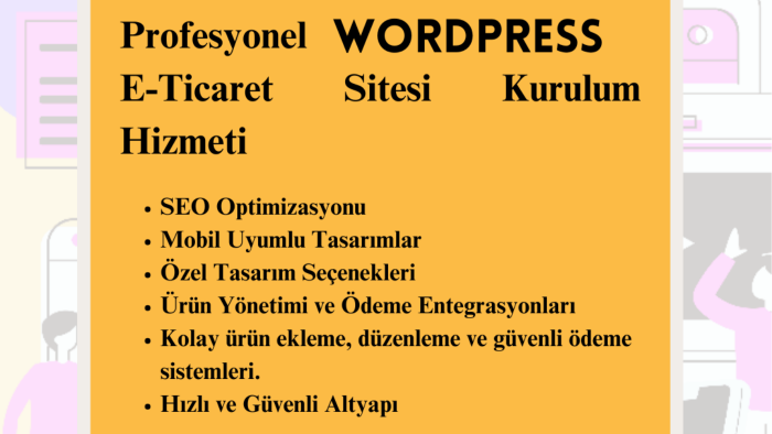 sizin için profesyonel bir e-ticaret sitesi yapabilirim