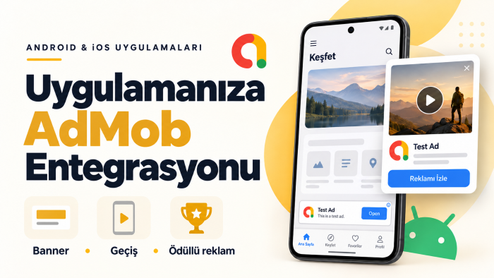 mobil uygulamanıza AdMob reklam entegrasyonu yaparım
