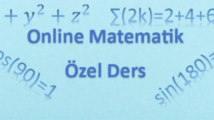  online matematik özel dersi veririm