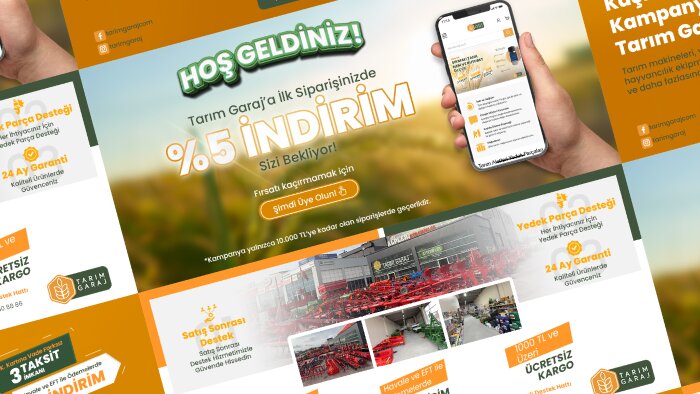 web siteniz için dikkat çekici banner slider tasarlarım