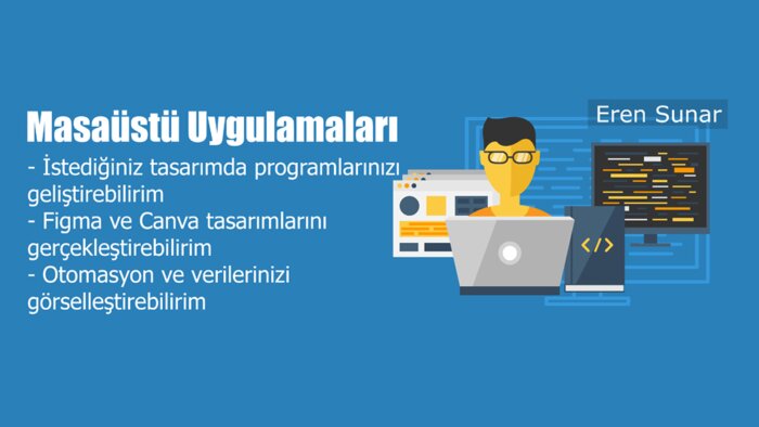 sizin için masaüstü uygulamaları geliştirebilirim