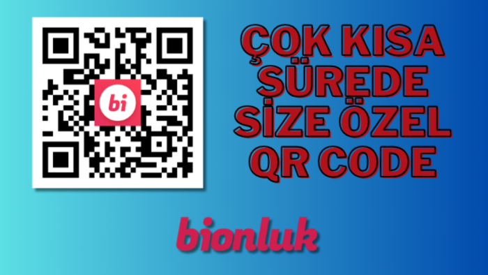 çok hızlı bir şekilde size özel QR kod oluşturabilirim