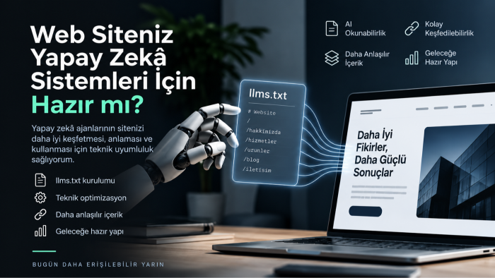 web sitenizi yapay zeka sistemlerine uyumlu hale getiririm