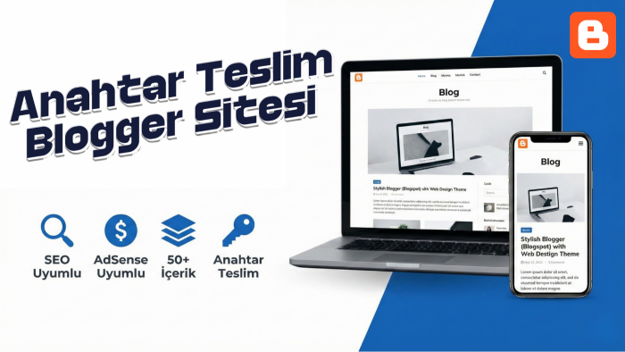 anahtar teslim profesyonel blogger sitesi hazırlarım