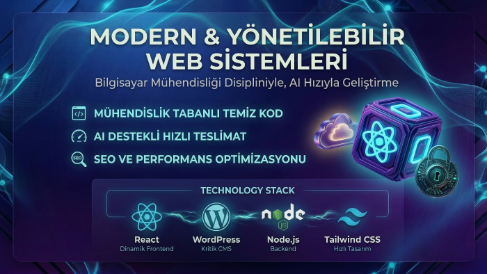 modern ve yönetilebilir web siteleri geliştiririm
