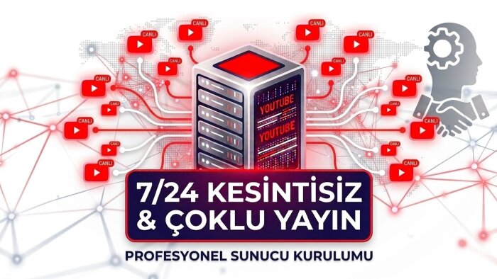 çoklu YouTube canlı yayınları için özel sunucu kurarım
