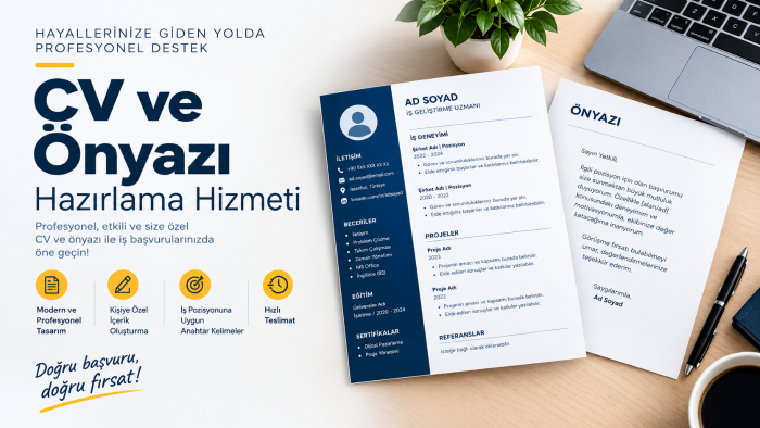 iş başvurusu öncesi CV ve ön yazınızı düzenlerim