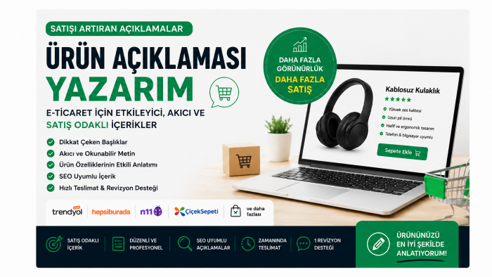 satış odaklı ürün açıklaması yazarım