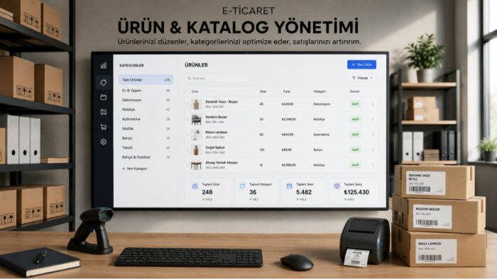 e ticaret ürün ve katalog yönetimi yaparım