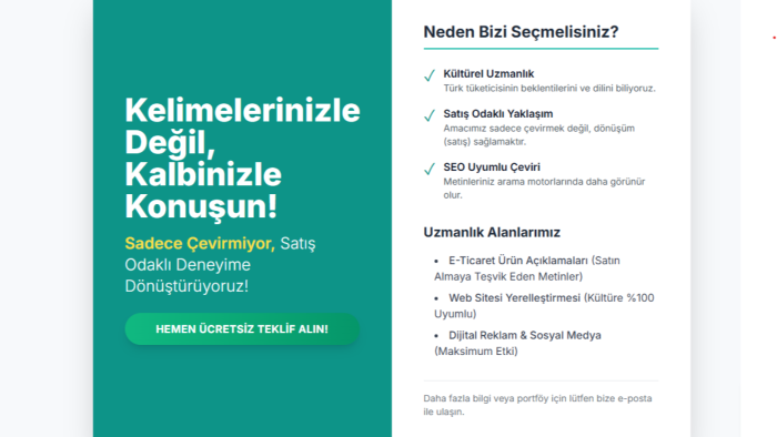 çeviri özgünleştirme yapabilirim