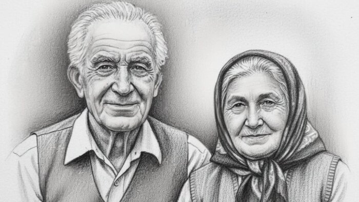 kağıt üzerine size özel aile portresi çiziyorum