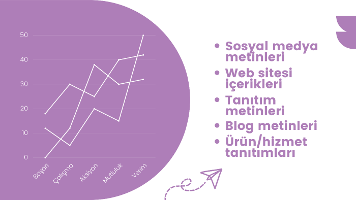 dijitalde ihtiyacınız olan her metni yazabilirim