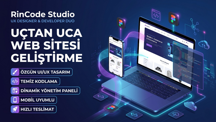 Figma ile sıfırdan profesyonel web sitesi geliştiririm
