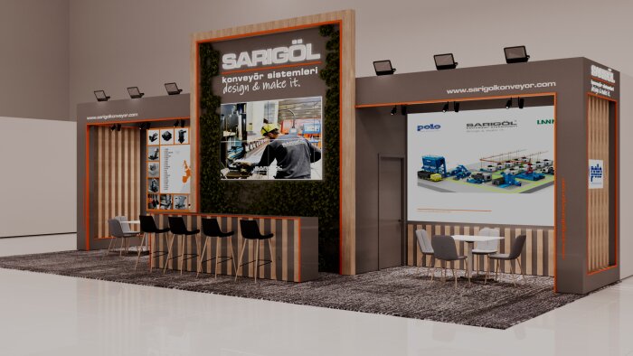 marka sunumunu güçlendiren stand tasarımları yaparım