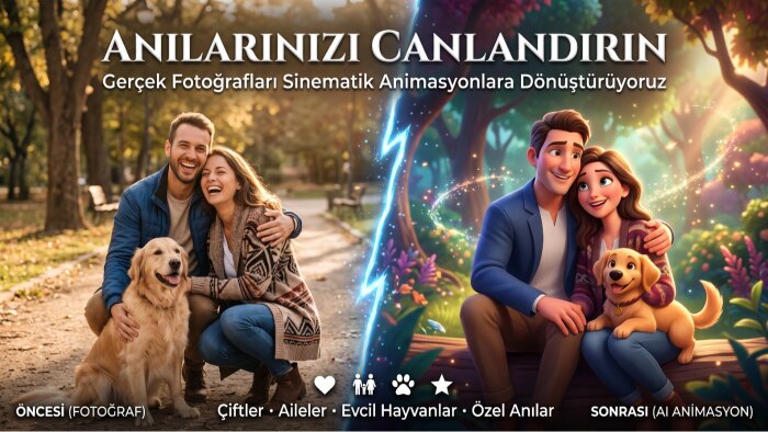 anılarınızı kişiye özel animasyon videolarına dönüştürüyorum