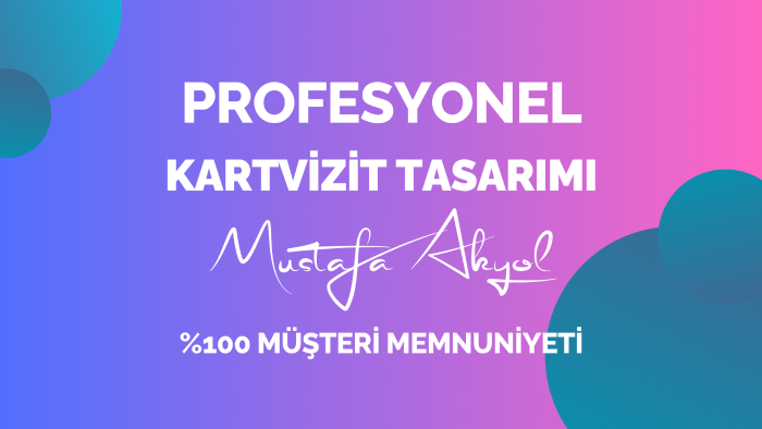 sizi en iyi temsil edecek olan kartiviziti tasarlıyorum