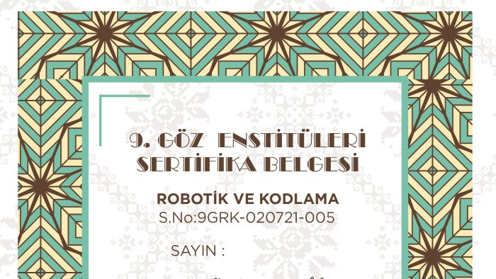 sertifika tasarımı yapabilirim