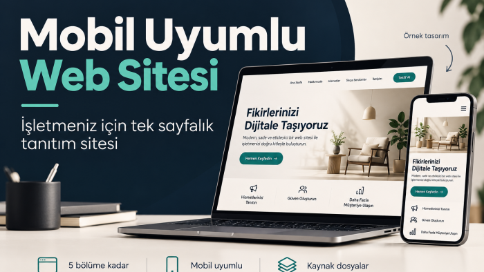 işletmeniz için mobil uyumlu tanıtım sitesi hazırlayabilirim