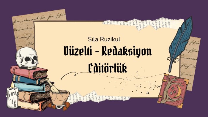redaksiyon ve düzelti işlemlerinizi uzmanlıkla yapabilirim