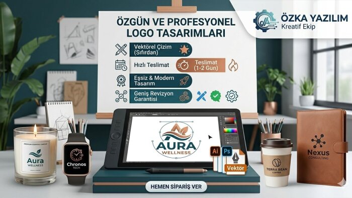 modern ve şık ve sektöre özel logo tasarım hizmeti yapıyorum