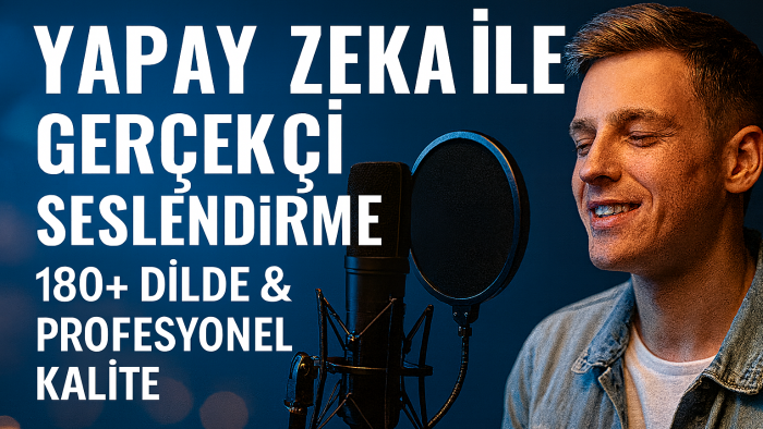 yapay zeka ile tüm dillerde gerçekçi seslendirme yaparım