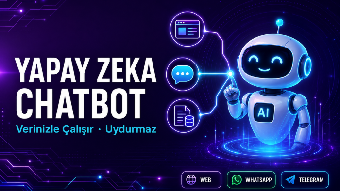 İşletmeniz için yapay zeka destekli chatbot geliştiririm