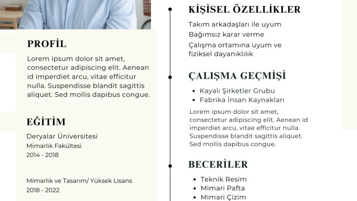 istediğiniz mesleğe ulaşmak için cv hazırlıyorum