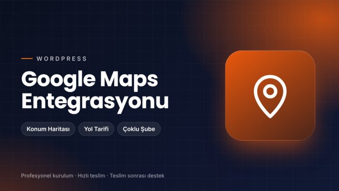 wordpress sitenize google maps entegrasyonu yaparım