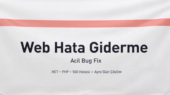 .NET ve PHP web sitelerindeki hataları gideririm