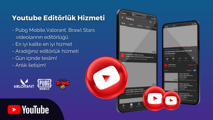 Youtube için oyun videolarınızın editörlüğünü yaparım