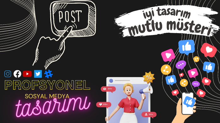 sizin için sosyal medya postları tasarlayabilirim