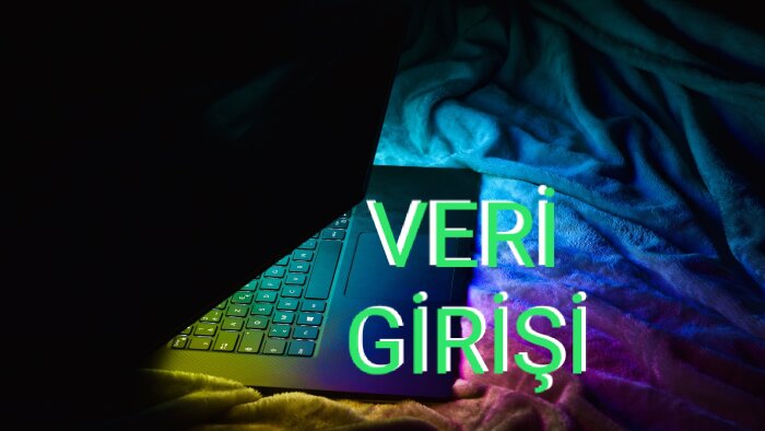 hızlı ve doğru şekilde veri girişini sağlarım