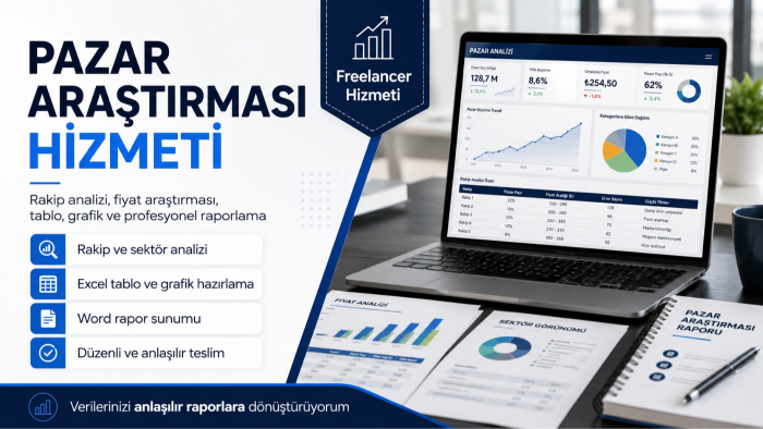 profesyonel pazar ve rakip araştırmaları yaparım