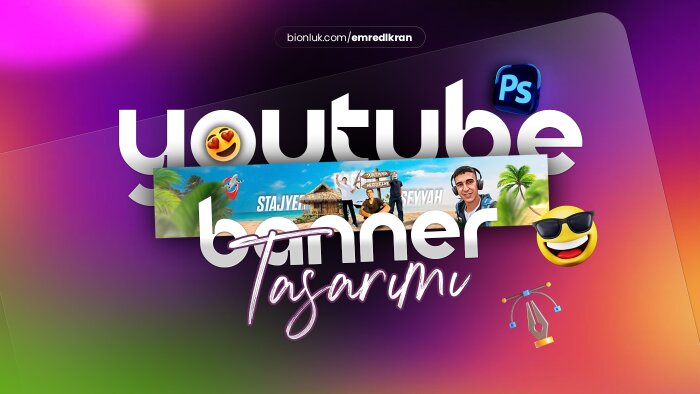  youtube için banner yaparım