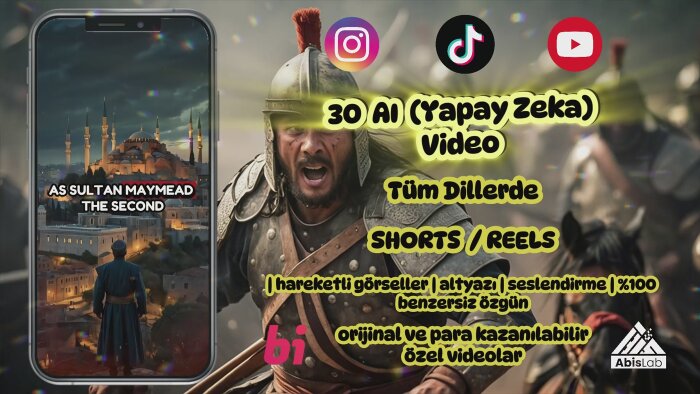 yapay zeka sosyal medya içerik videosu hazırlarım