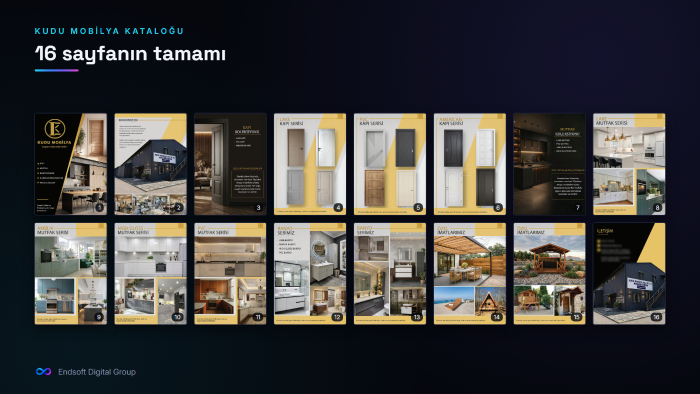 16–48 sayfalık ürün kataloğu tasarlarım