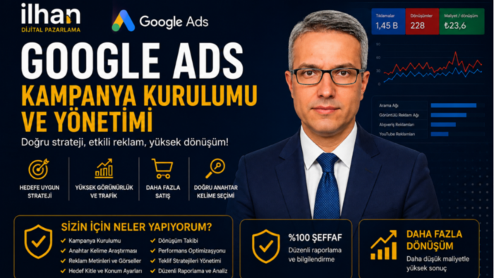 Google Ads reklam kampanyalarınızı kurar ve yönetirim