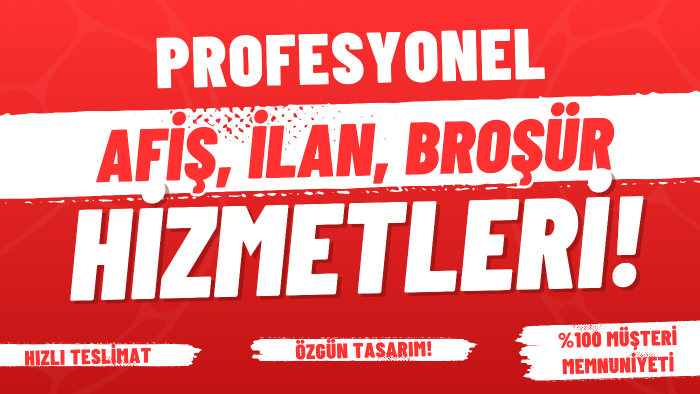 sizler için broşür, el ilanı tasarımlarını yaparım