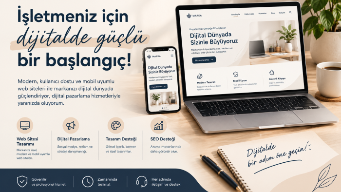  işletmeniz için profesyonel web siteleri tasarlayabilirim
